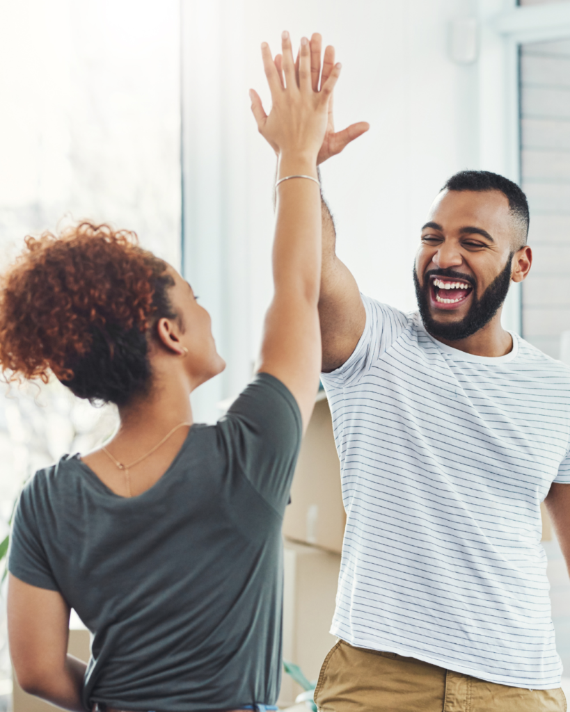 Eltern Selbstsicher High Five